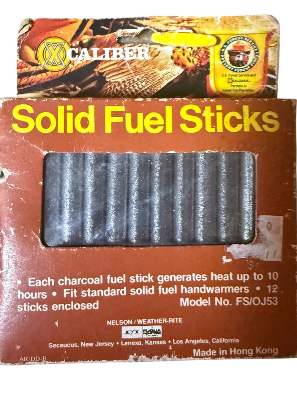 VINTAGE Caliber Solid Fuel Sticks Pack for Handwarmers – 12 Charcoal Sticks